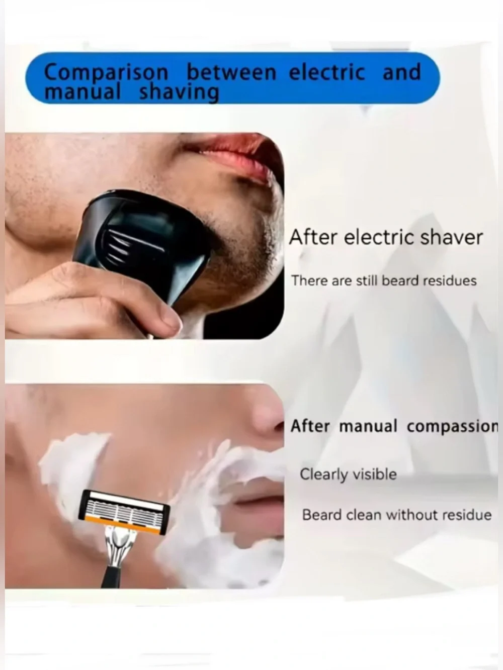 L🌺W. Start 👀Men's Orange Safety Razor with 3 Replacement Cartridges